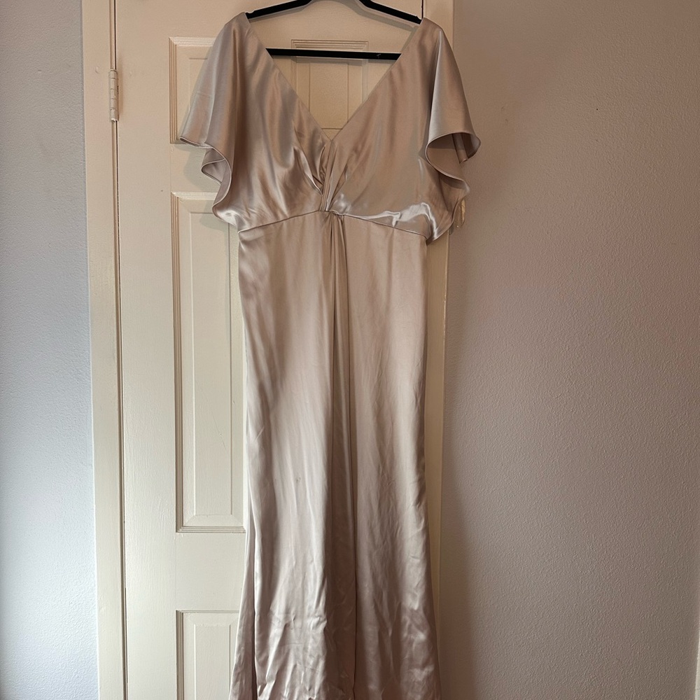 Champagne bridesmaids dress